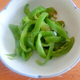 レンジで簡単！ピーマンだけおかず